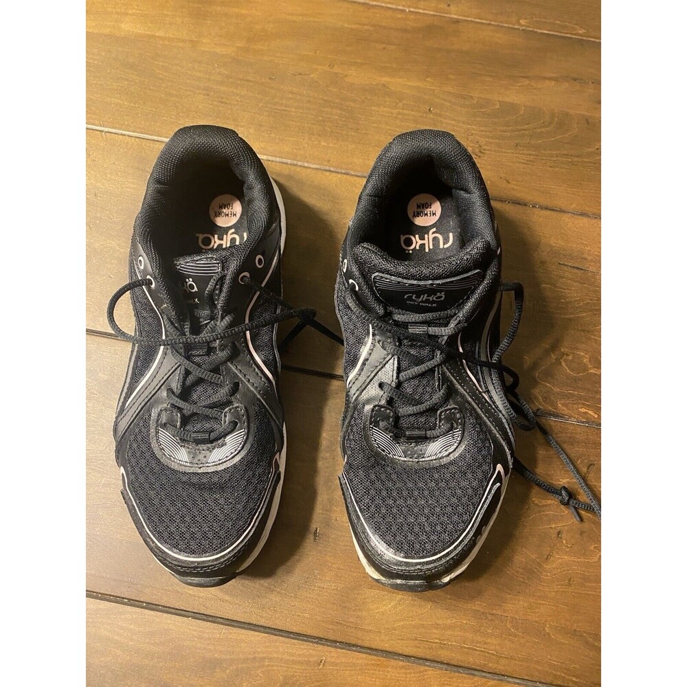 Ryka Sky Walk pink black shoes womens 8 wide 8W